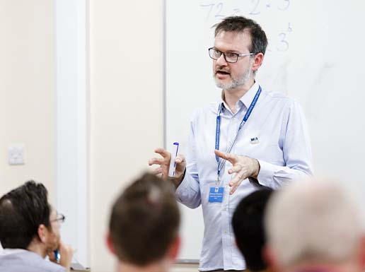 Bernard Murphy leading a some professional development session